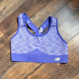 New Balance Heathered Purple Sports Bra